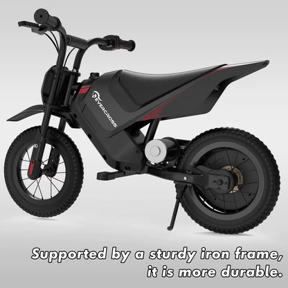 Electric Motorbike for Children, 150W, Speeds 8/16 Km/H, Battery Life up to 10 Km, Motorbike Cross 12 Inches For